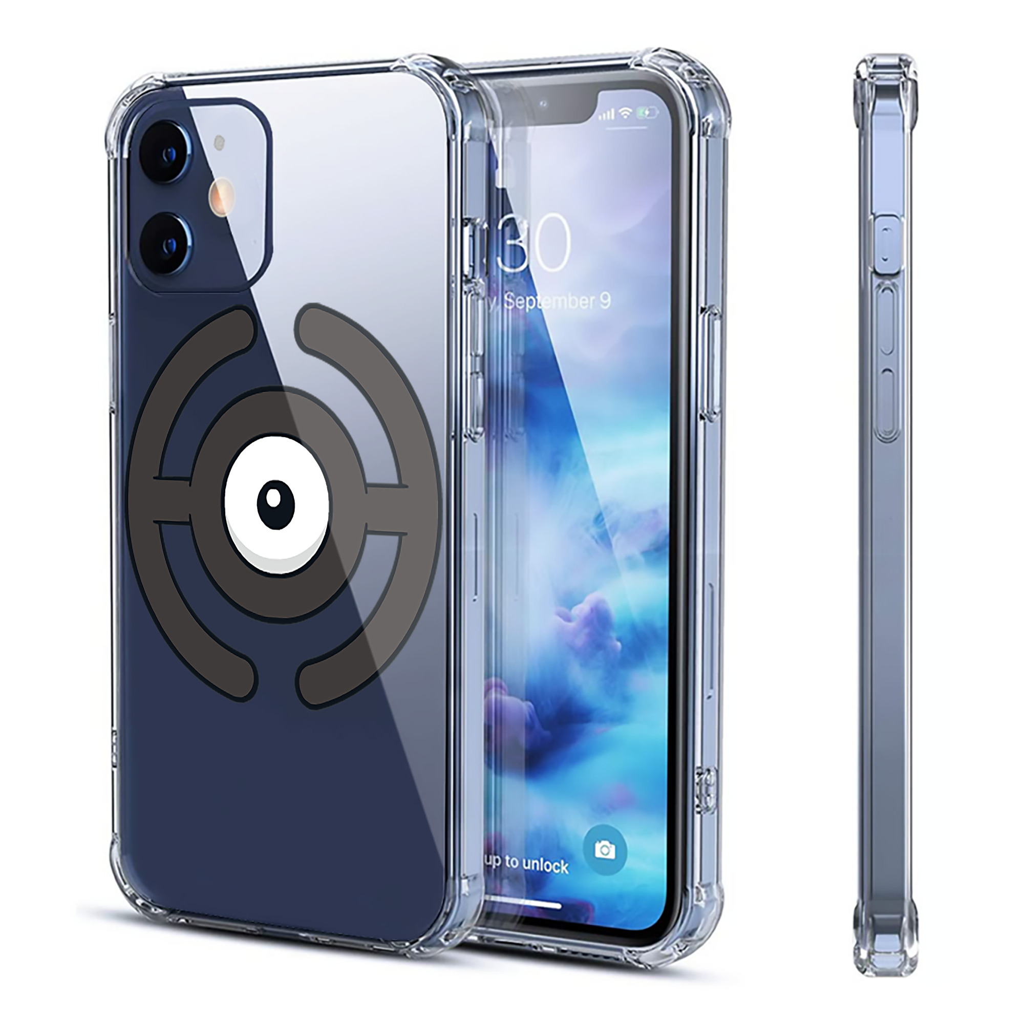 （画像用） ポケットモンスター Pokémon 【iPhone 12シリーズ対応】透明スマホケース（クリアソフトケース）